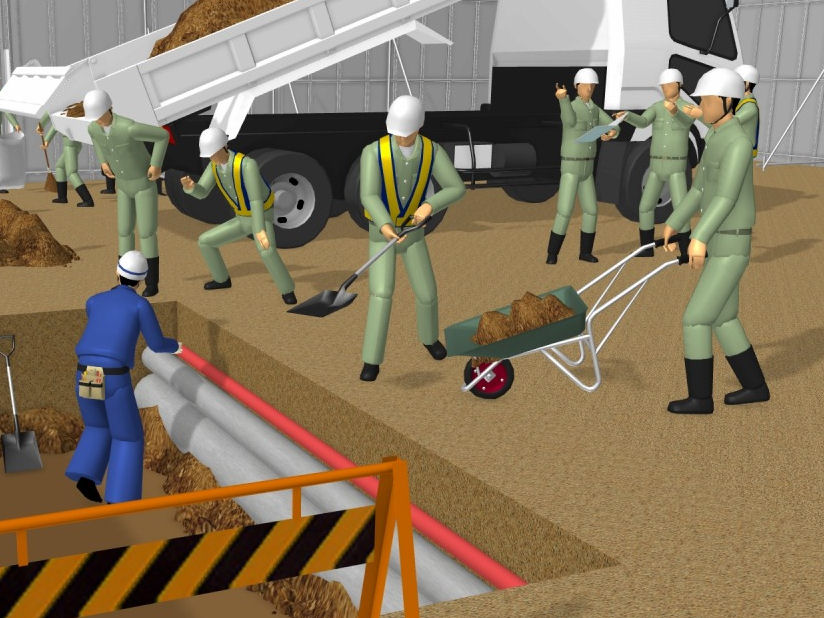 作業員も自由自在にポーズ メガソフトの 3d工事イラストワークス が進化 建設itブログ