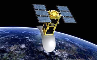 合成開口レーダー衛星のイメージ(資料：NEC)