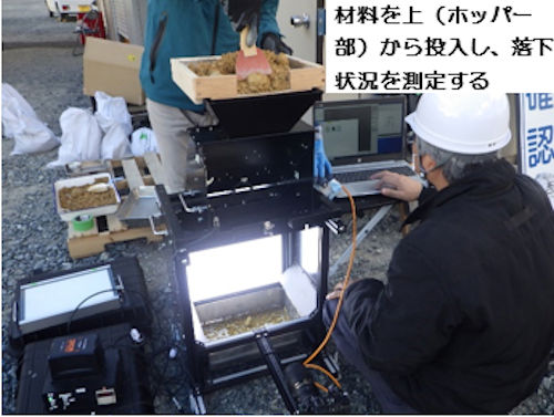 西松建設と西華デジタルイメージが共同開発した試験装置（以下の写真、資料：西松建設）