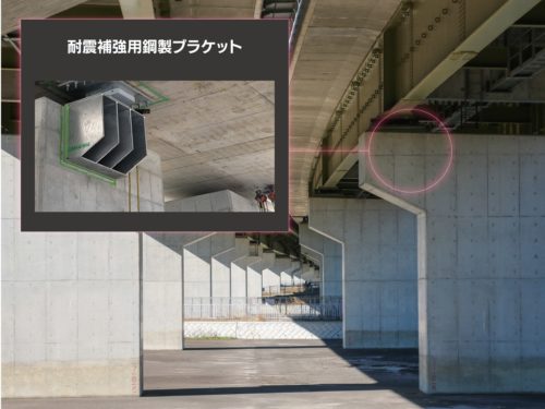 耐震補強用の鋼製ブラケット（以下の写真、資料：人機一体）