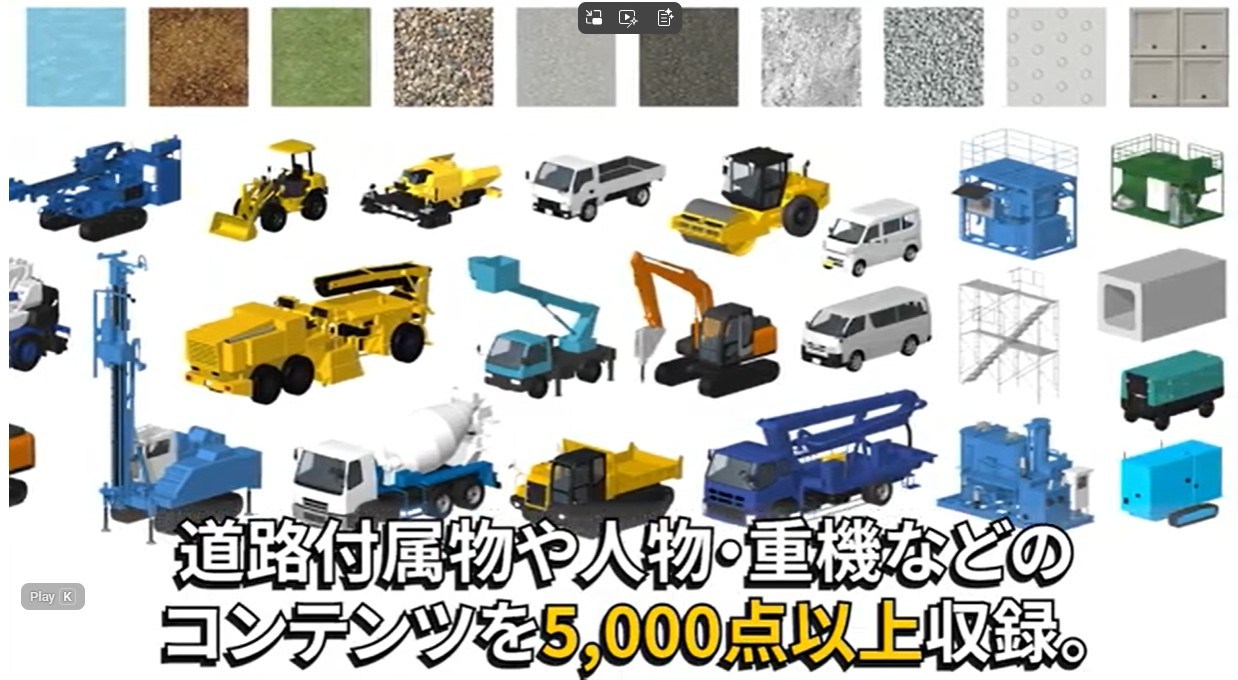 5000点以上の3Dパーツが付属している