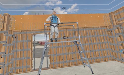 作業台を使っての作業