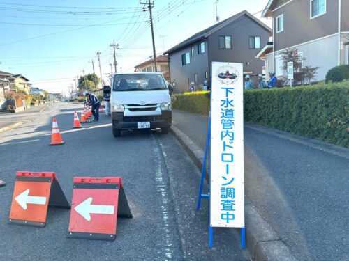 ドローン調査による作業時間短縮で、交通規制時間も削減された