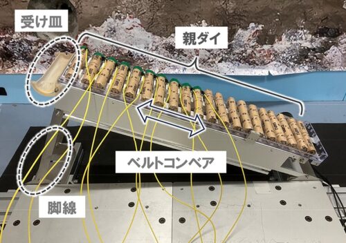 多数の親ダイを並べた親ダイ供給装置