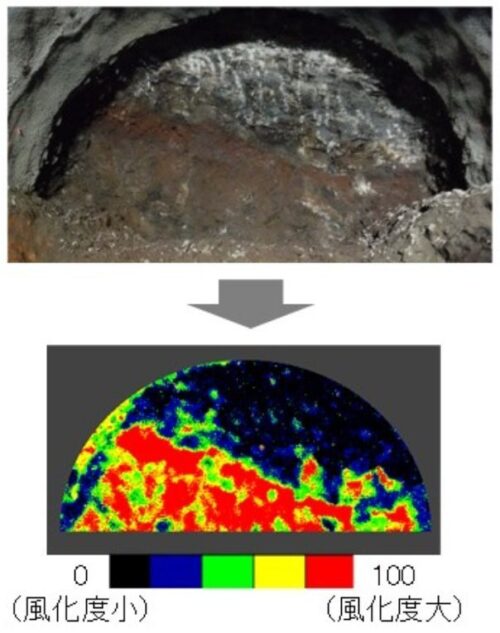 スマホ写真による風化や割れ目性状の評価